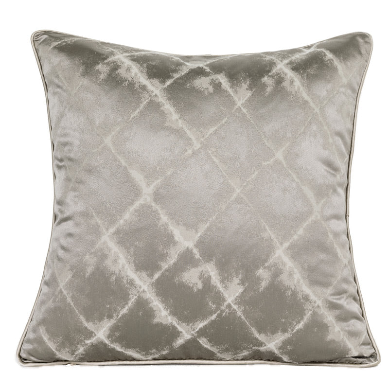 Woven Jacquard Throw Pillow Cover — Muted Earthy Tones | Modern Sofa Cushion for Living Room