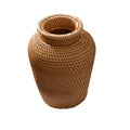 Handcrafted Rattan Woven Vase | Boho & Minimalist Home Décor | 15×18cm