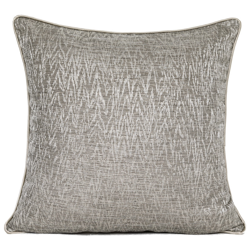 Woven Jacquard Throw Pillow Cover — Muted Earthy Tones | Modern Sofa Cushion for Living Room