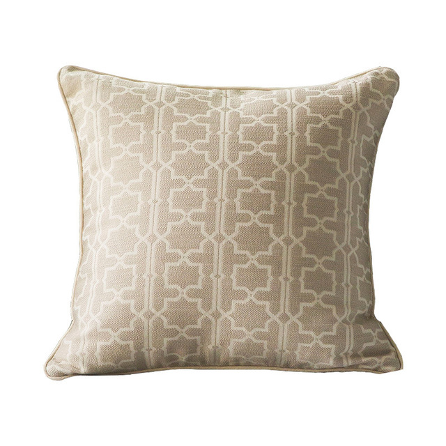 Trellis — Geometric Lattice Throw Pillow Cover