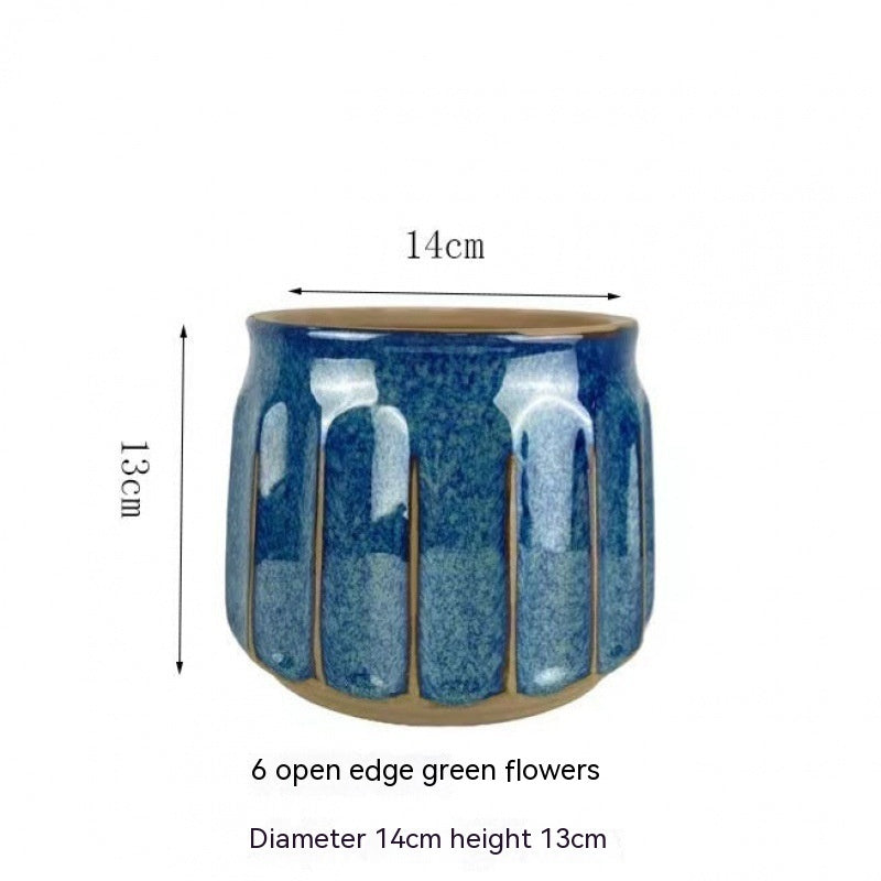 The Margot Pot – Fluted Ceramic Planter
