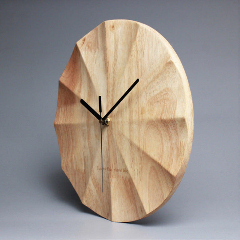 Grove Wall Clock — Silent Natural Wood