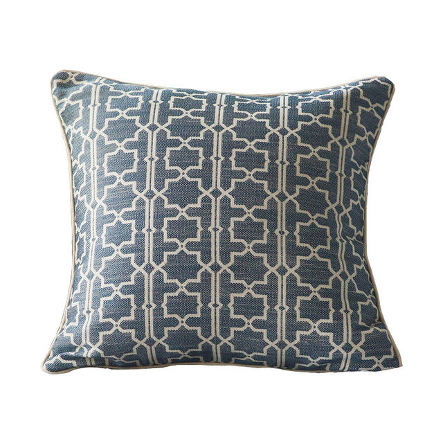 Trellis — Geometric Lattice Throw Pillow Cover