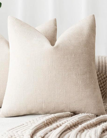 Chenille | Textured Throw Pillow Cover | Soft Solid Color Sofa & Bedroom Cushion Case, Multiple Sizes