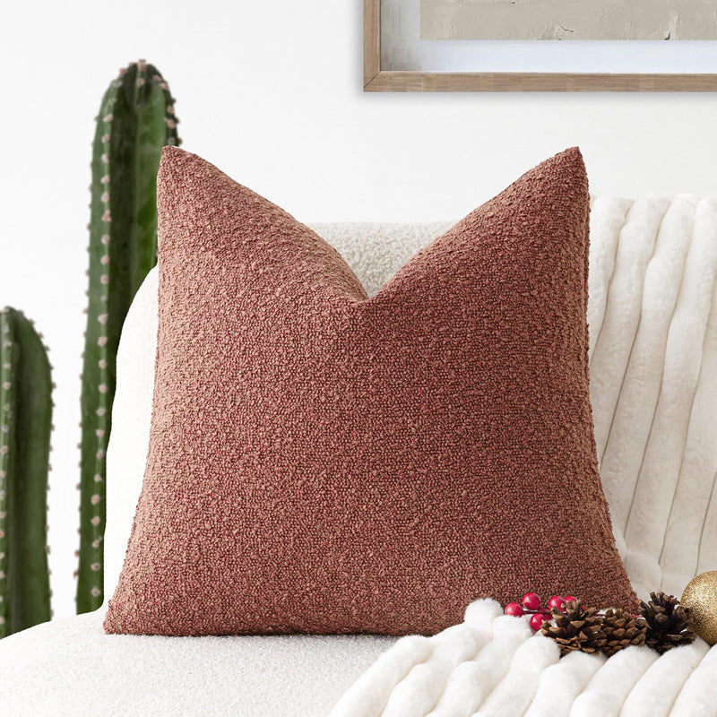 Boucle Throw Pillow Cover — Textured Cozy Accent, 18×18"