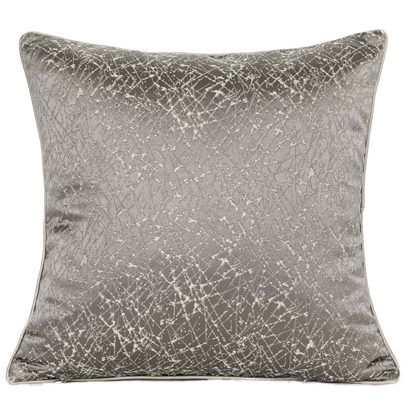 Woven Jacquard Throw Pillow Cover — Muted Earthy Tones | Modern Sofa Cushion for Living Room