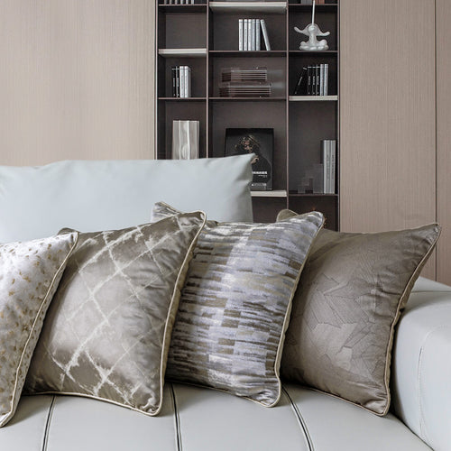Dusk Weave — Jacquard Throw Pillow Cover