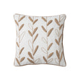 Harvest Leaf — Embroidered Throw Pillow Cover