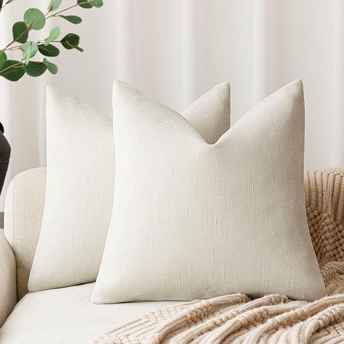 Chenille | Textured Throw Pillow Cover | Soft Solid Color Sofa & Bedroom Cushion Case, Multiple Sizes