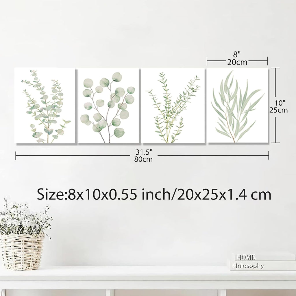 The Celeste Set – Eucalyptus Botanical Wall Art