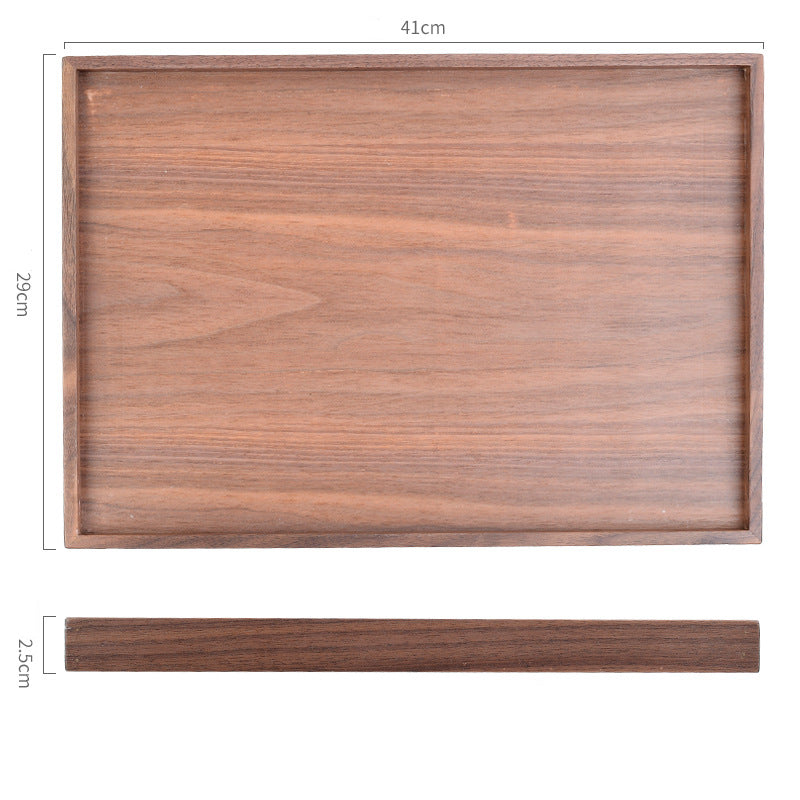 The Quiet Corner Tray – Hand-Polished Walnut Wood
