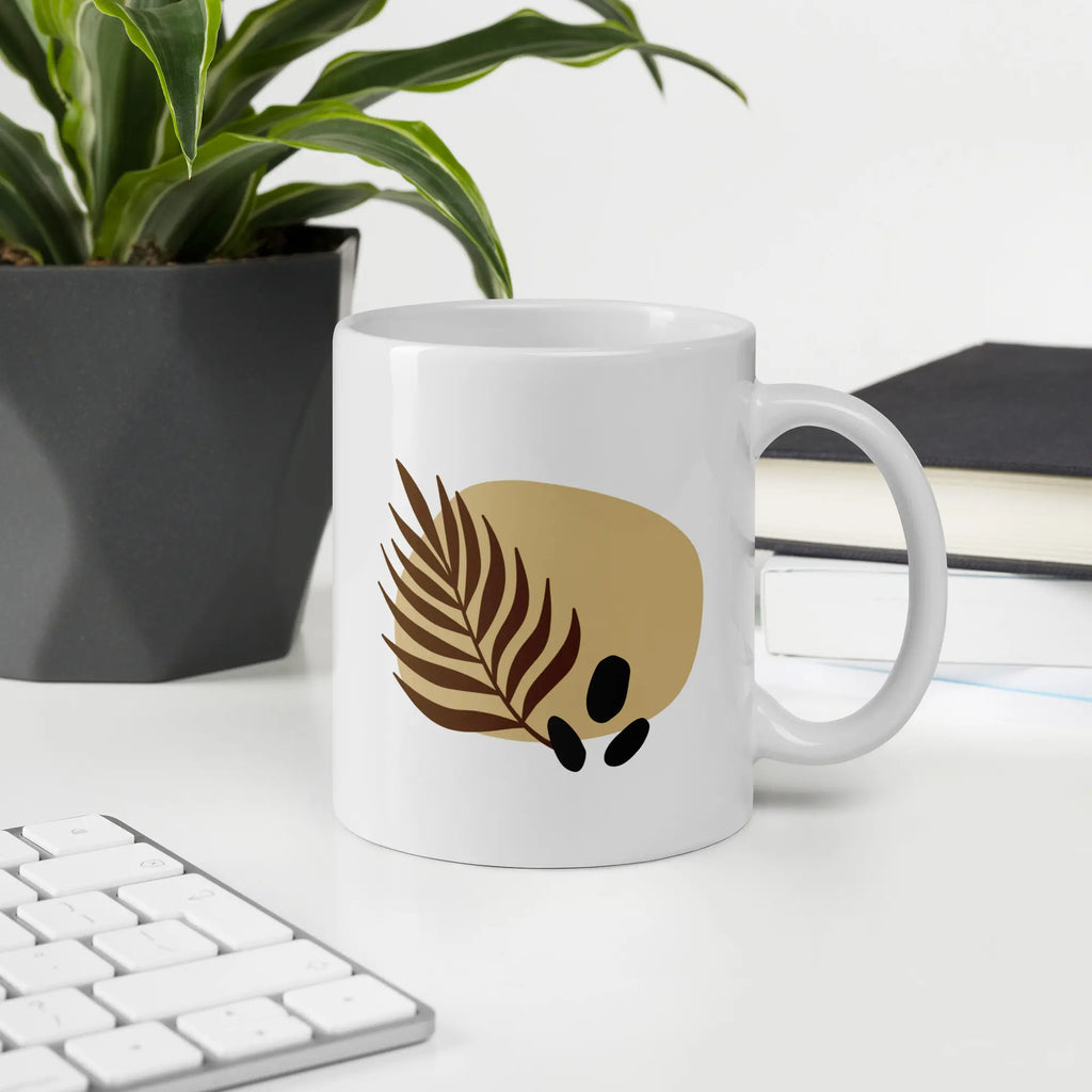 Palm Hour — Botanical Ceramic Mug 11 oz