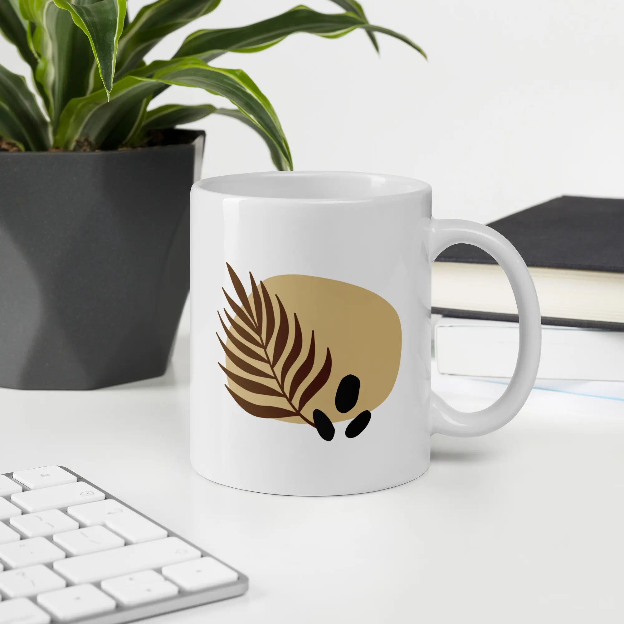 Palm Hour — Botanical Ceramic Mug 11 oz