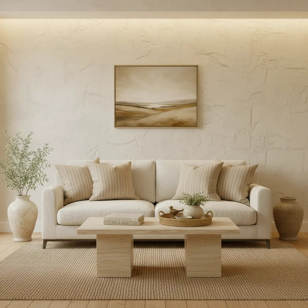 Meadow Horizon Canvas Print | Modern Organic Wall Art