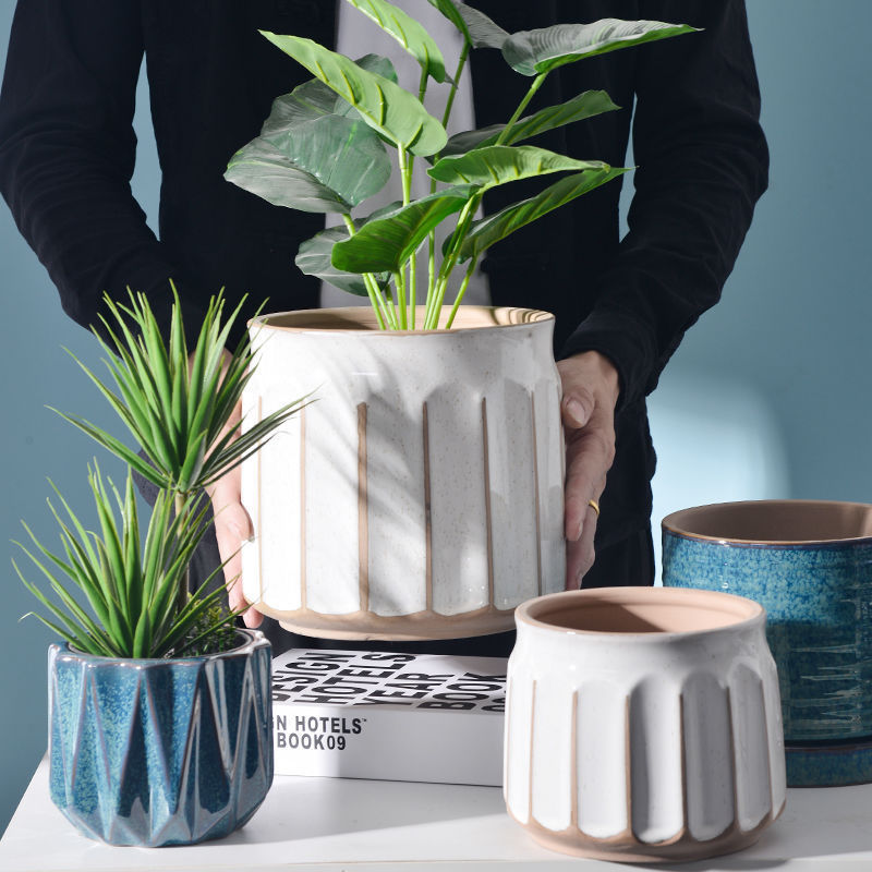 The Margot Pot – Fluted Ceramic Planter