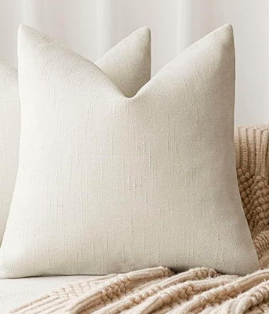 Chenille | Textured Throw Pillow Cover | Soft Solid Color Sofa & Bedroom Cushion Case, Multiple Sizes