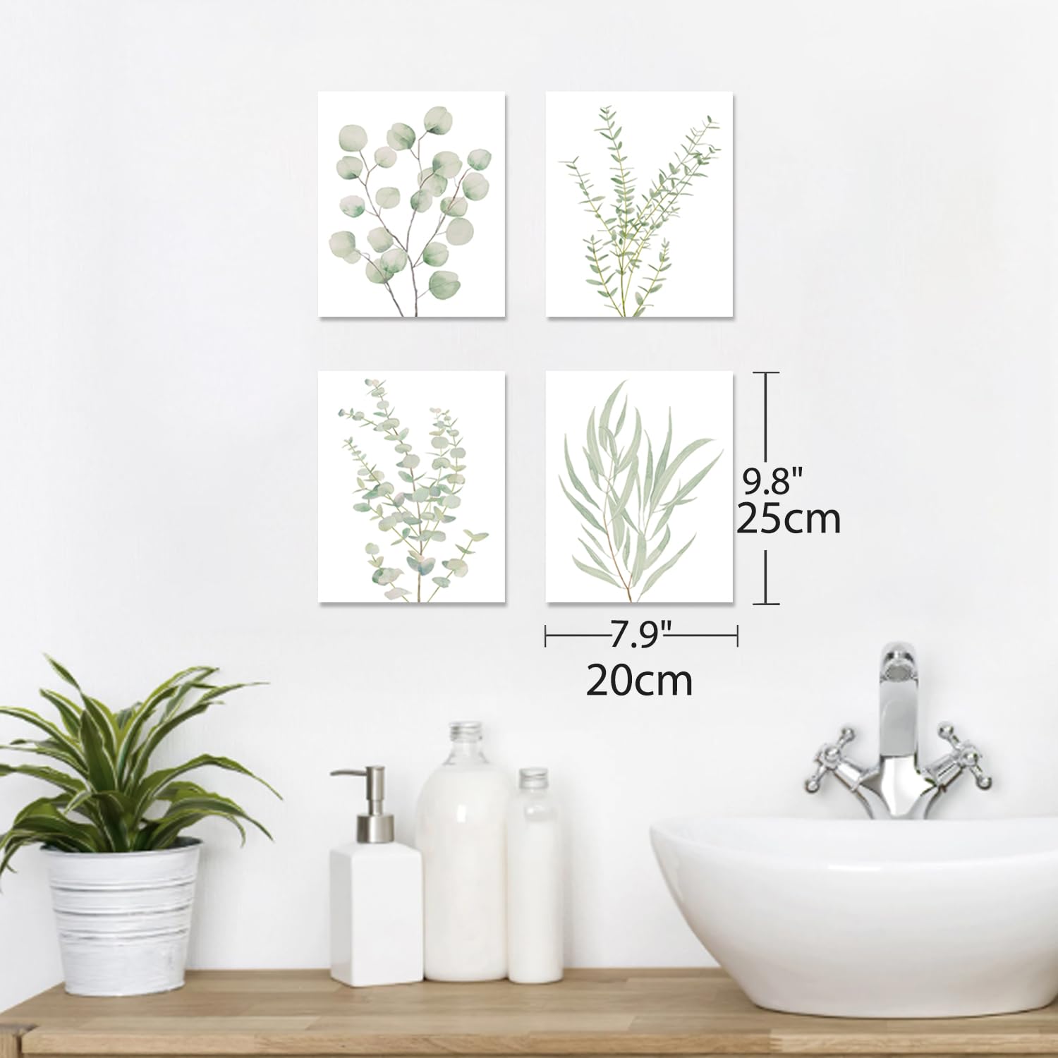 The Celeste Set – Eucalyptus Botanical Wall Art