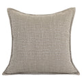 Woven Jacquard Throw Pillow Cover — Muted Earthy Tones | Modern Sofa Cushion for Living Room