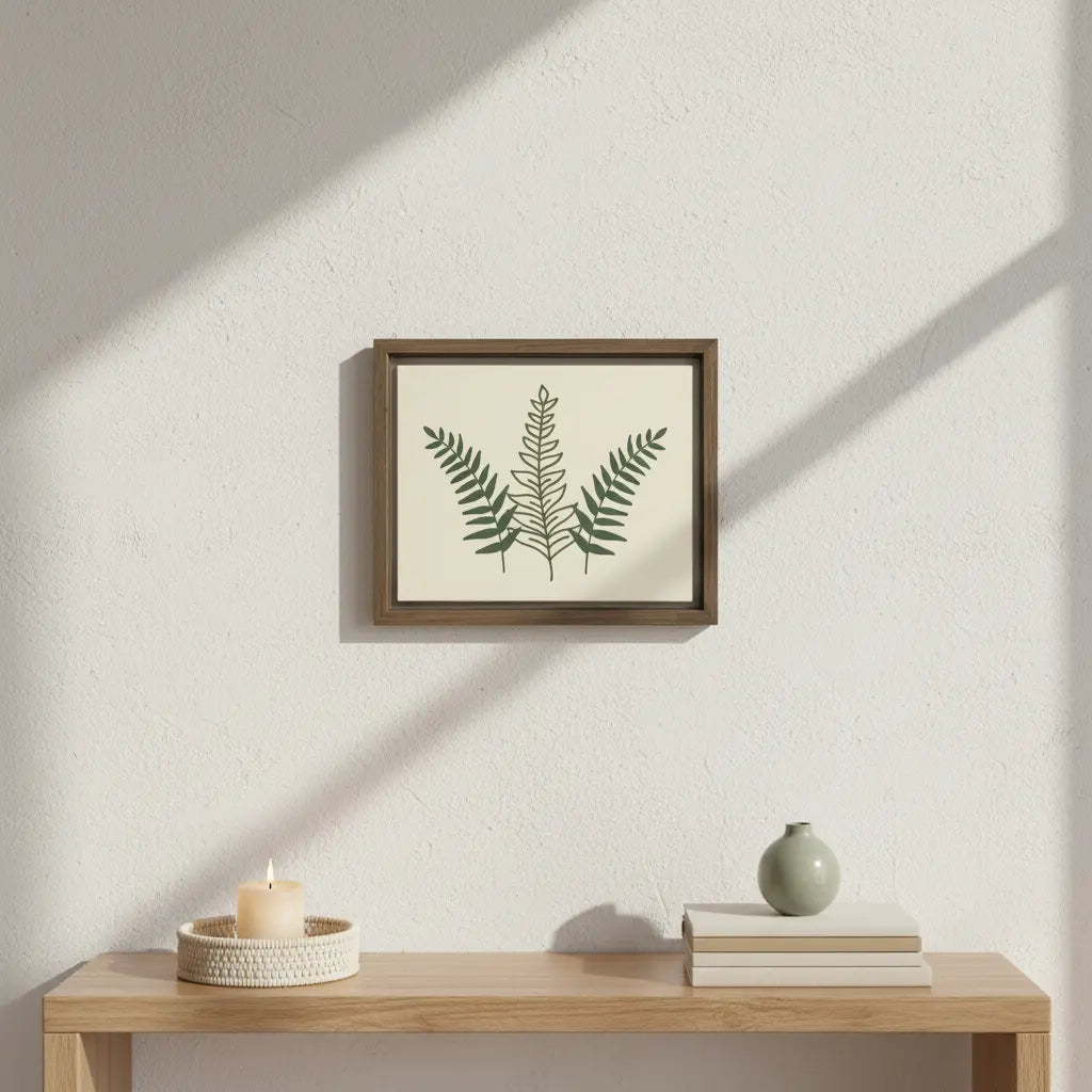 Quiet Nature – Pressed Botanicals Framed Canvas No. 2
