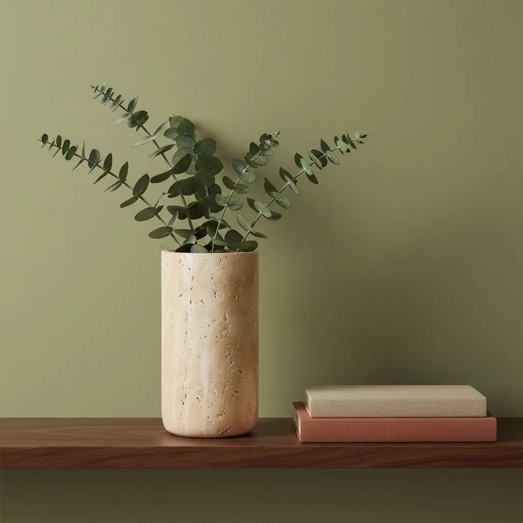 The Calla Vase — Polished Natural Stone