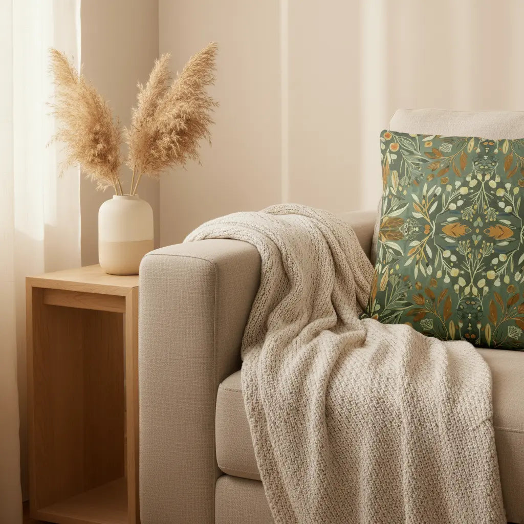 Moss & Marigold Throw Pillow