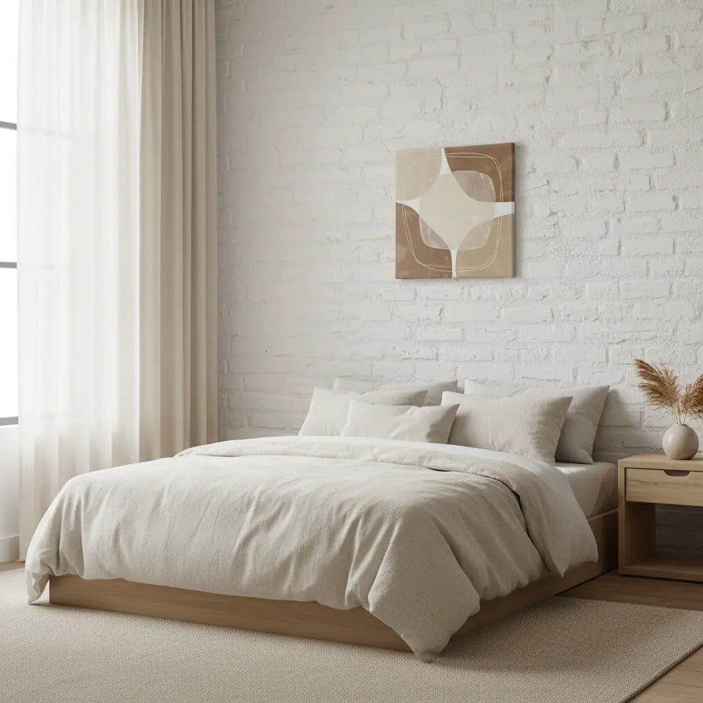 Muted Bloom |Modern Organic Wall Art in Warm Neutral Tones
