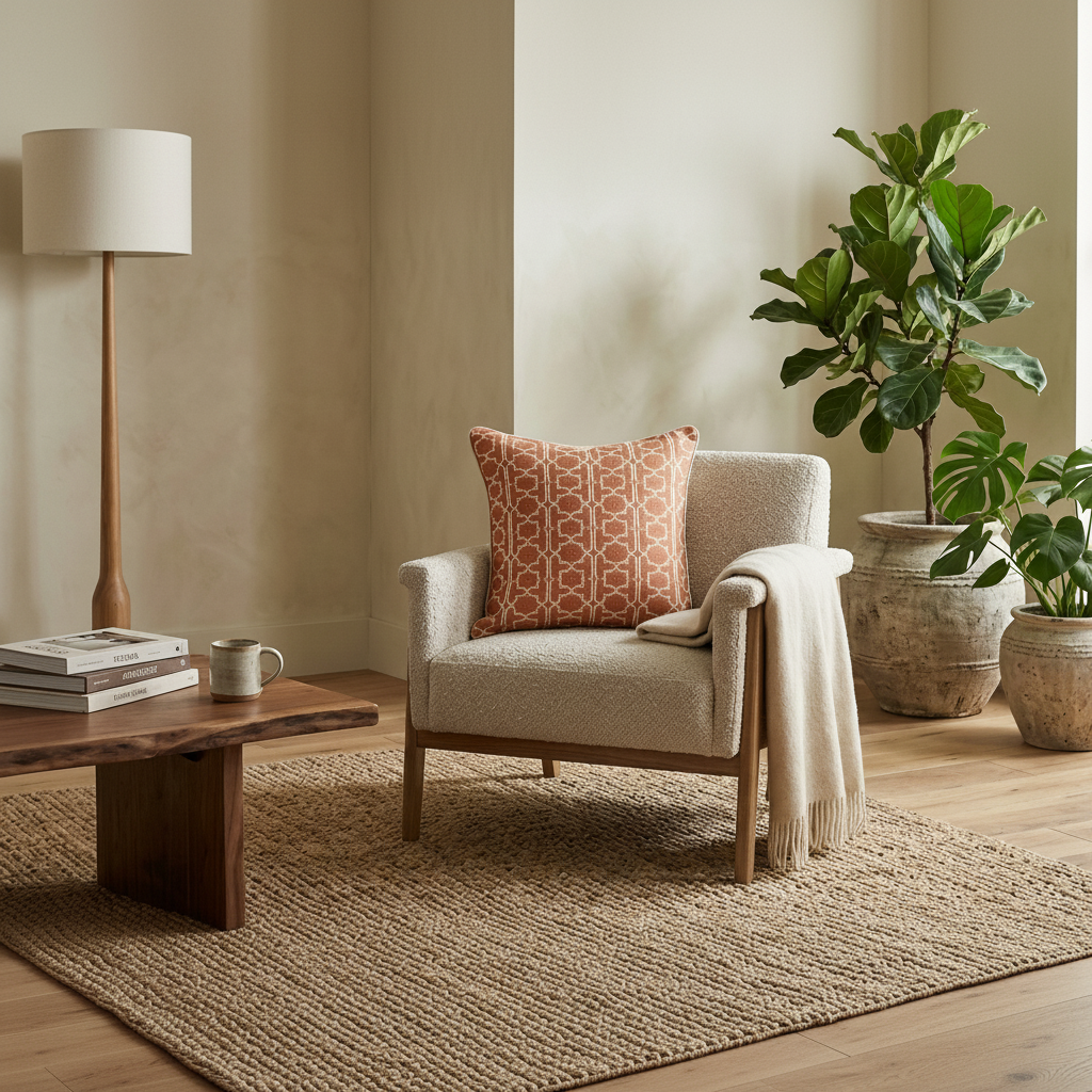Modern Organic Living Room — Square