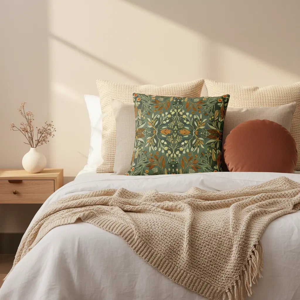 Moss & Marigold Throw Pillow