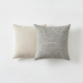 The Arc Chenille Pillow – Both Variants Flat Lay