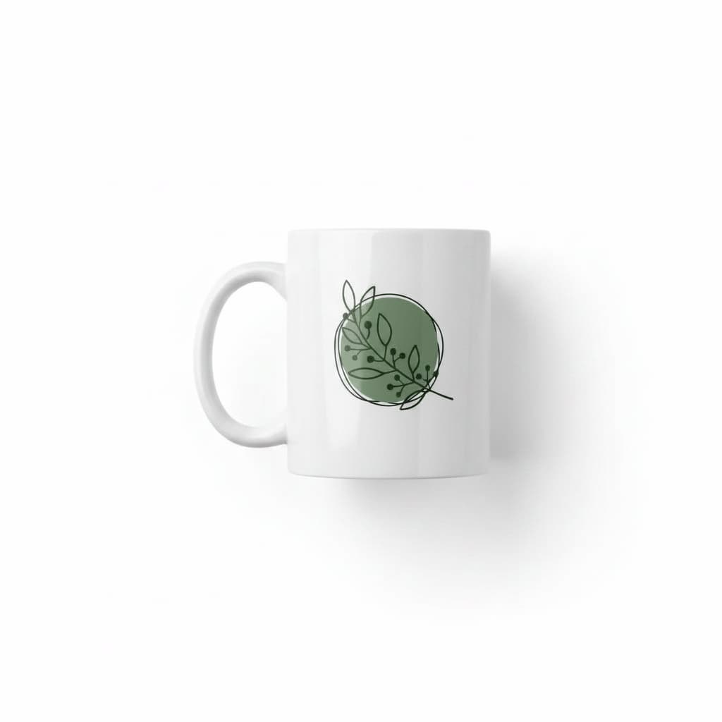 The Gather Mug — Botanical Ceramic Coffee Mug