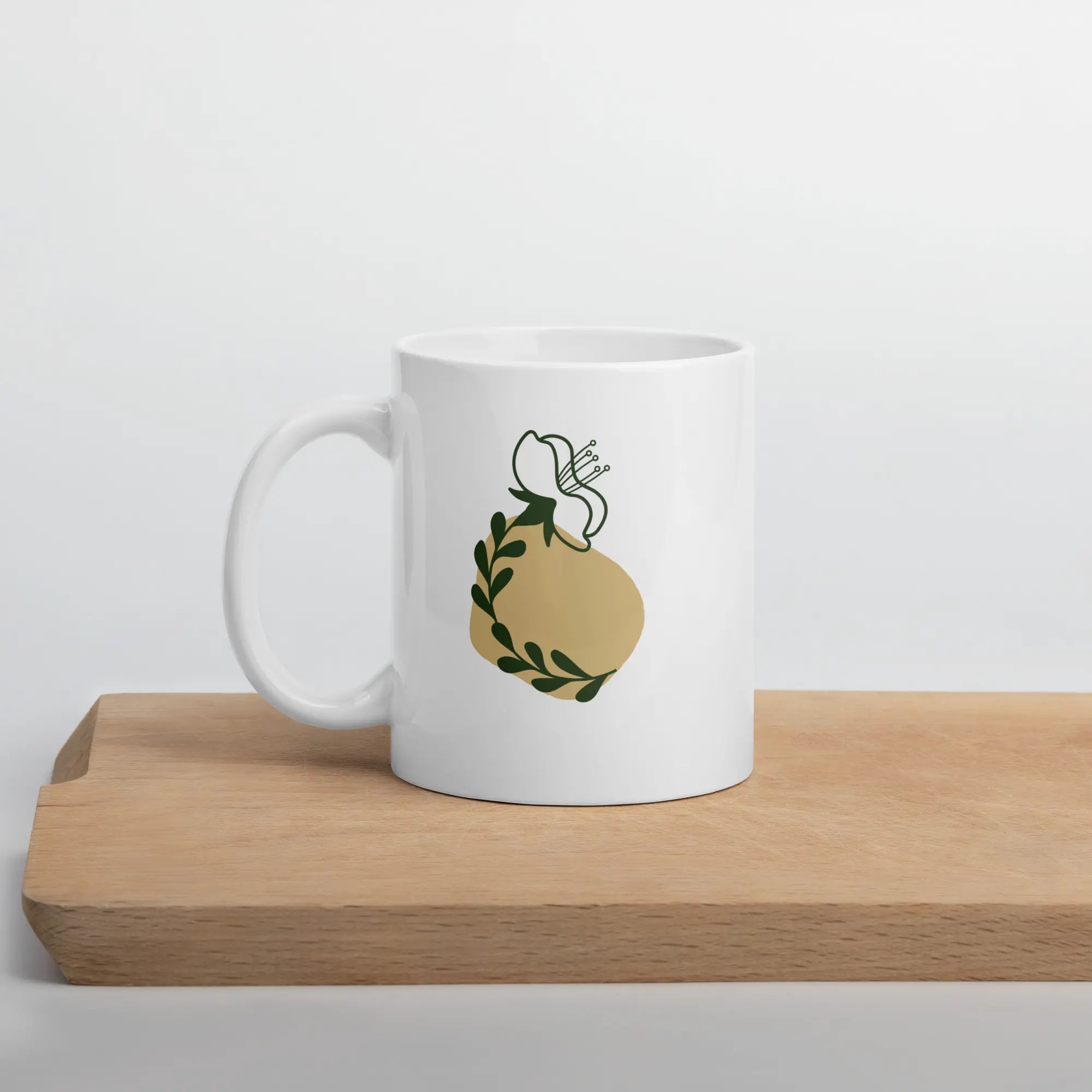 The Meadow Bloom Mug — Botanical Ceramic Mug 11 oz