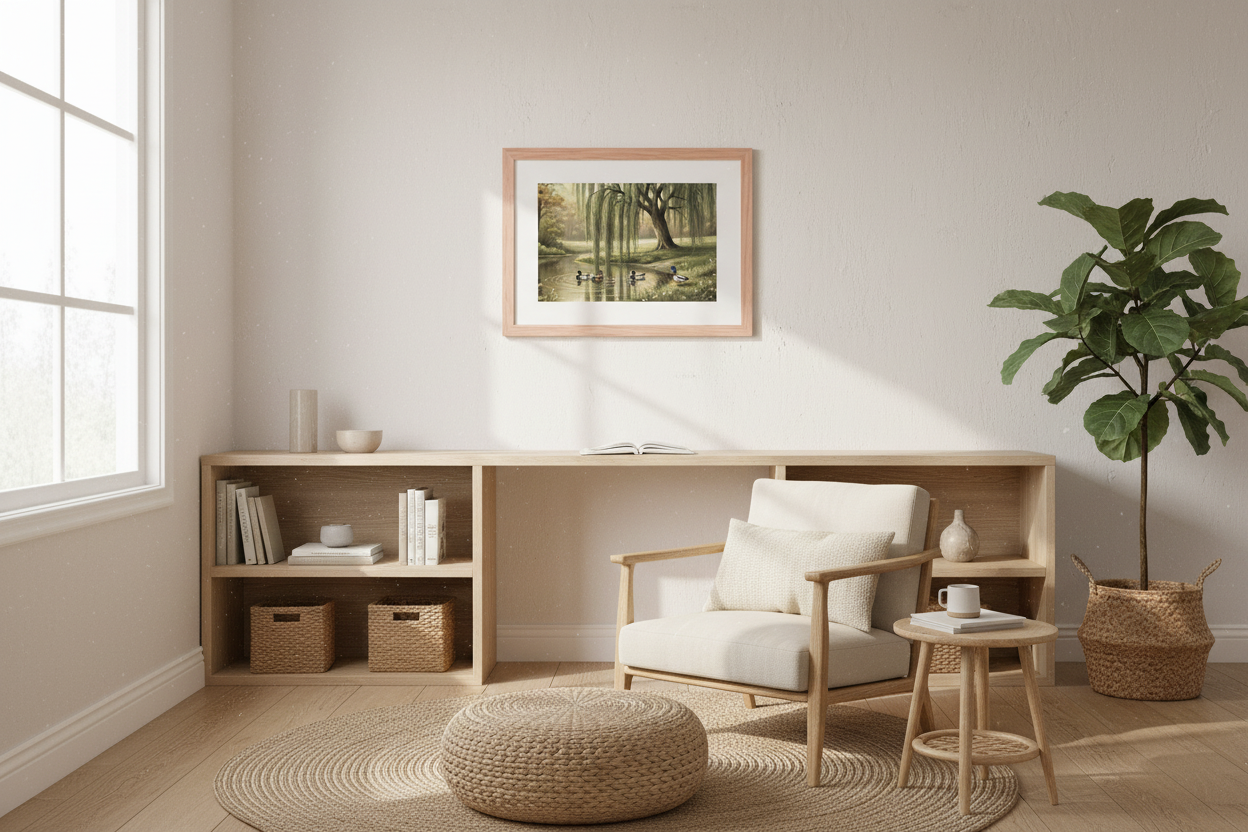 Willow Pond Print – Reading Nook Mockup